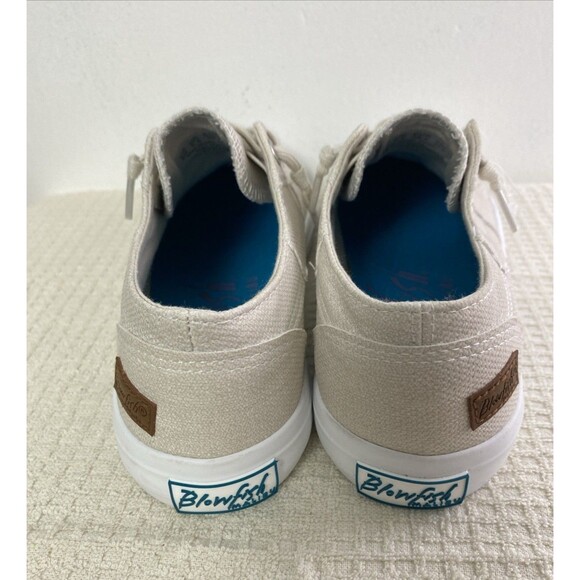 Blowfish Malibu Sneakers Maxine Womens Size 9M Beige White Shoes Lace Up Pull On - Picture 7 of 12